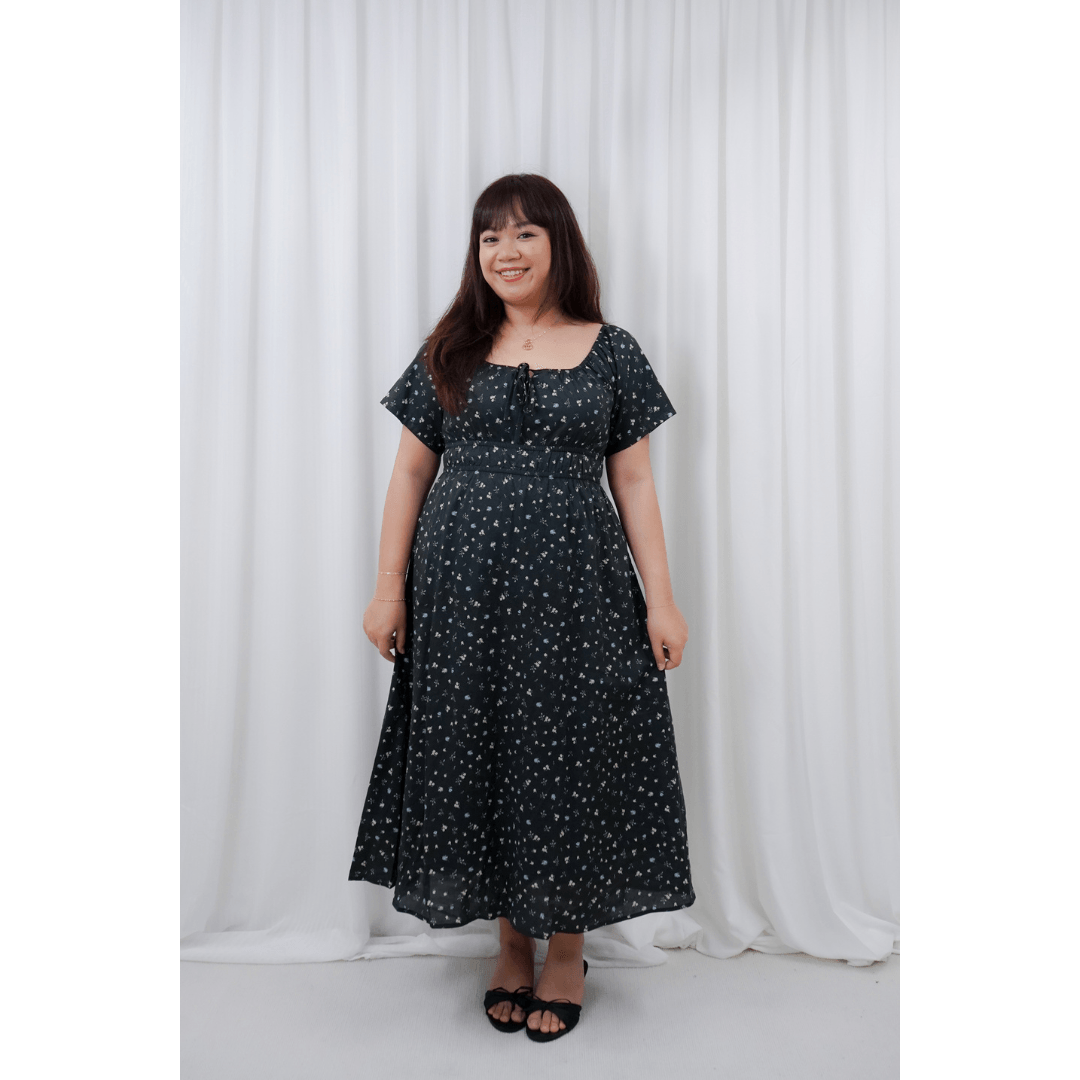 Madilyn Floral Double Elastic Waistband Midaxi Dress.png