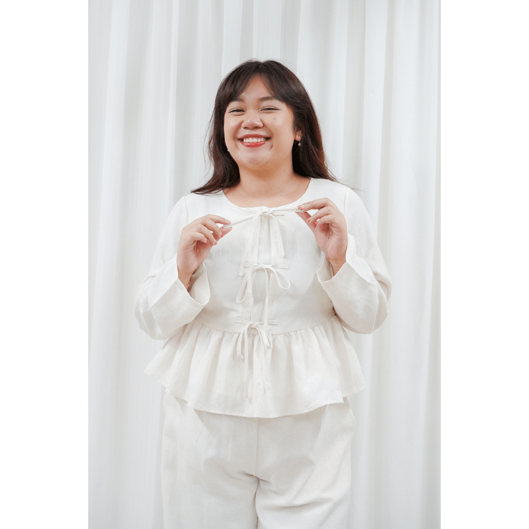 Rosa Ribbon Long Sleeve Linen Blend Top (8).png