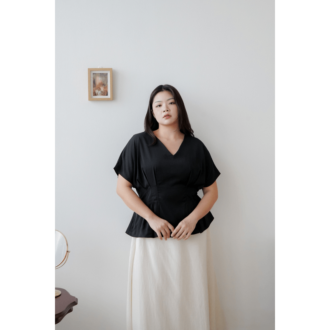 Clara V-neck pleat top (6).png